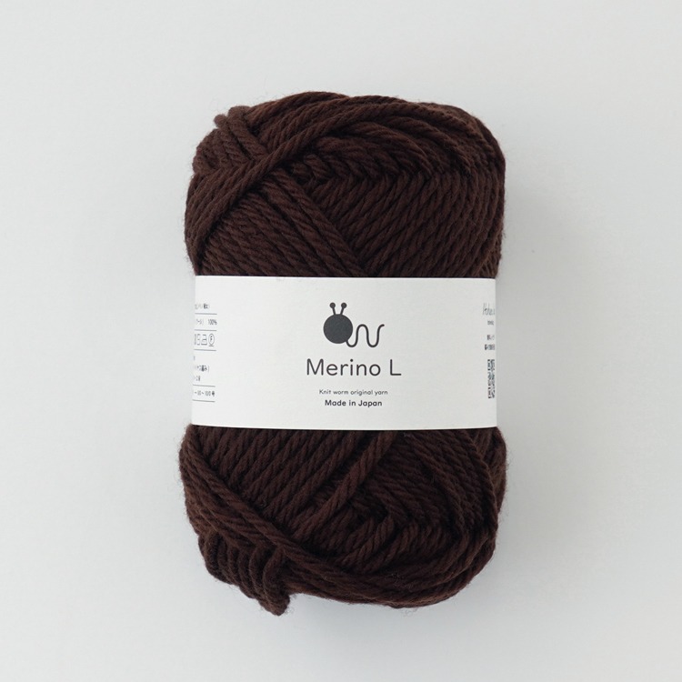 Knitworm Merino L 毛線 100% 美麗諾羊毛 並太 HARA WOOL 編織 鉤針 棒針 日本製-規格圖8