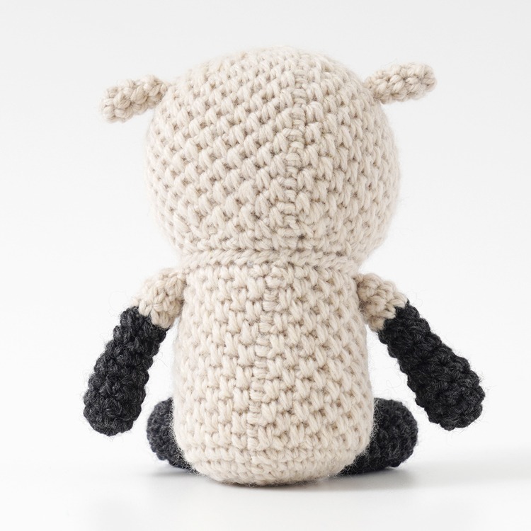 日本 HARA WOOL 黑面綿羊材料包 毛線鉤針 編織材料包 #8-12S Itohenlab. 手作 鉤針 DIY-細節圖4