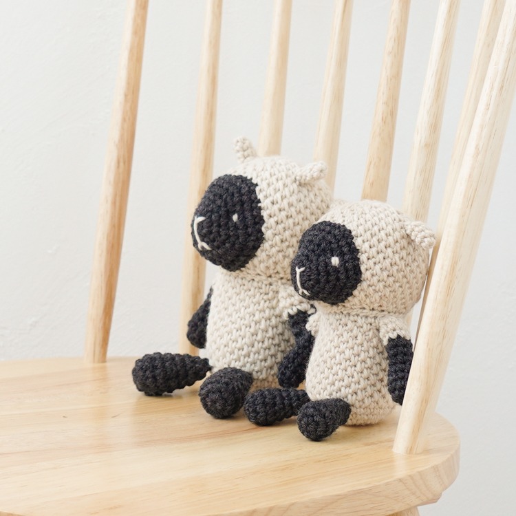 日本 HARA WOOL 黑面綿羊材料包 毛線鉤針 編織材料包 #8-12S Itohenlab. 手作 鉤針 DIY-細節圖5