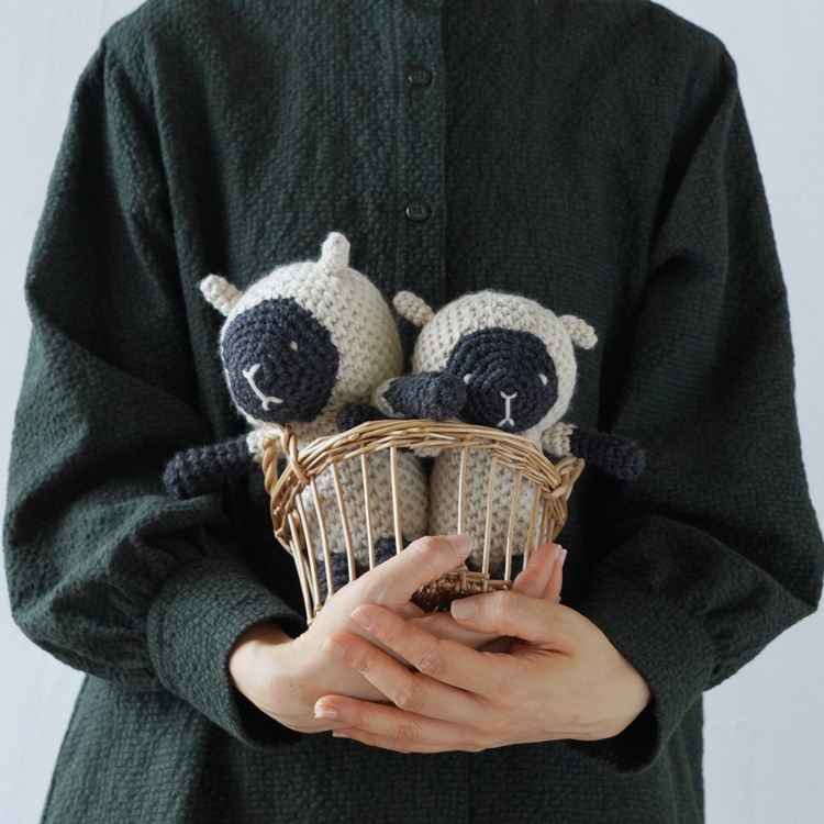 日本 HARA WOOL 黑面綿羊材料包 毛線鉤針 編織材料包 #8-12S Itohenlab. 手作 鉤針 DIY-細節圖6