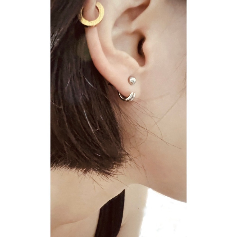 【全新-配件】-個性氣質簡約三種戴法耳環-細節圖6