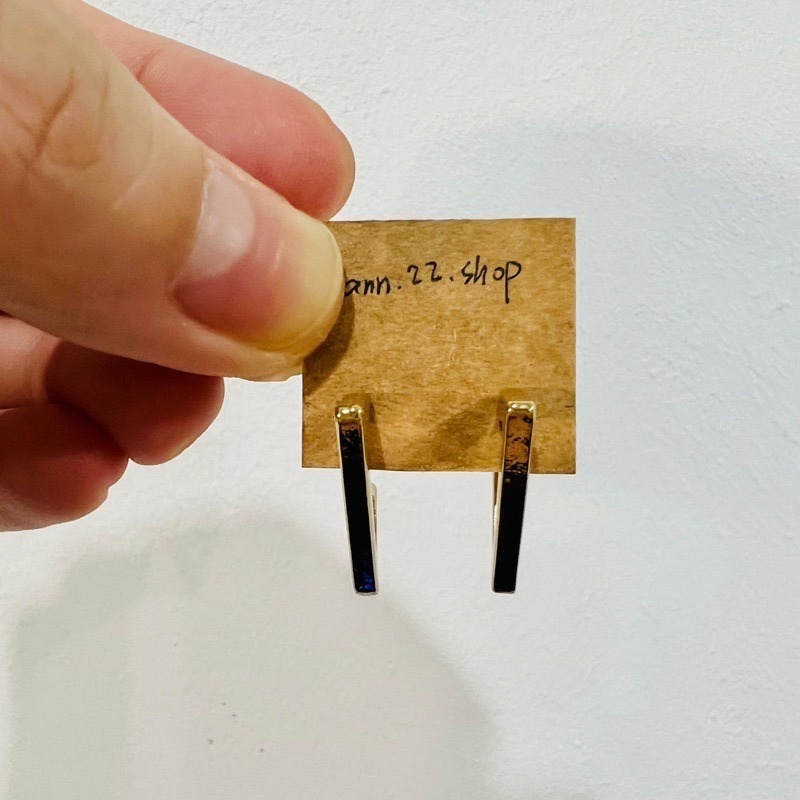 【全新-配件】金色幾何三角簡約百搭氣質耳環-細節圖3