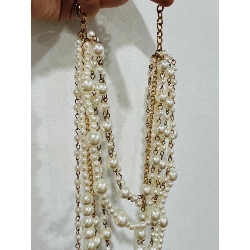 【全新-配件】歐美華麗層次造型珍珠項鍊 禮服 派對 舞台表演 蓋茲比 尾牙 攝影-細節圖2