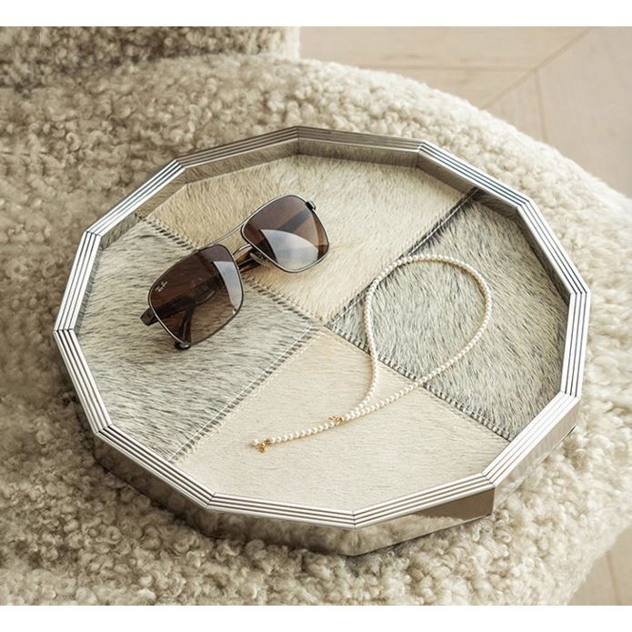 高級天然灰色系馬毛/儲物盒/托盤-細節圖4