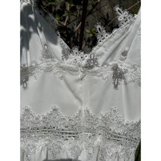 夏日渡假 雪紡吊帶可調節連身褲-細節圖3