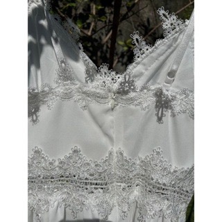 夏日渡假 雪紡吊帶可調節連身褲-細節圖3