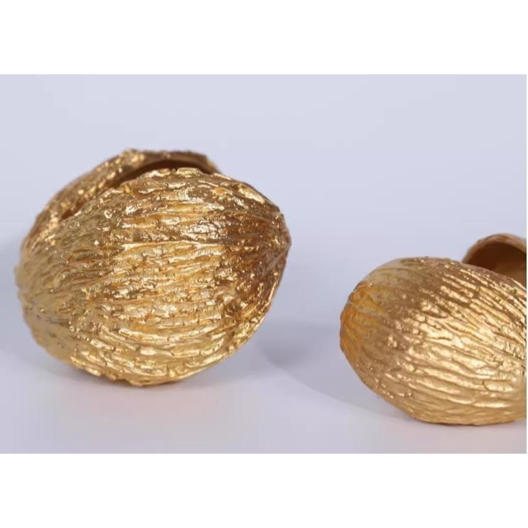 金色金屬果核擺飾品-細節圖2