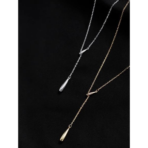 氣質十字水滴項鍊-細節圖2