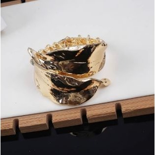 高級感葉片造型打結開口手鐲-規格圖6