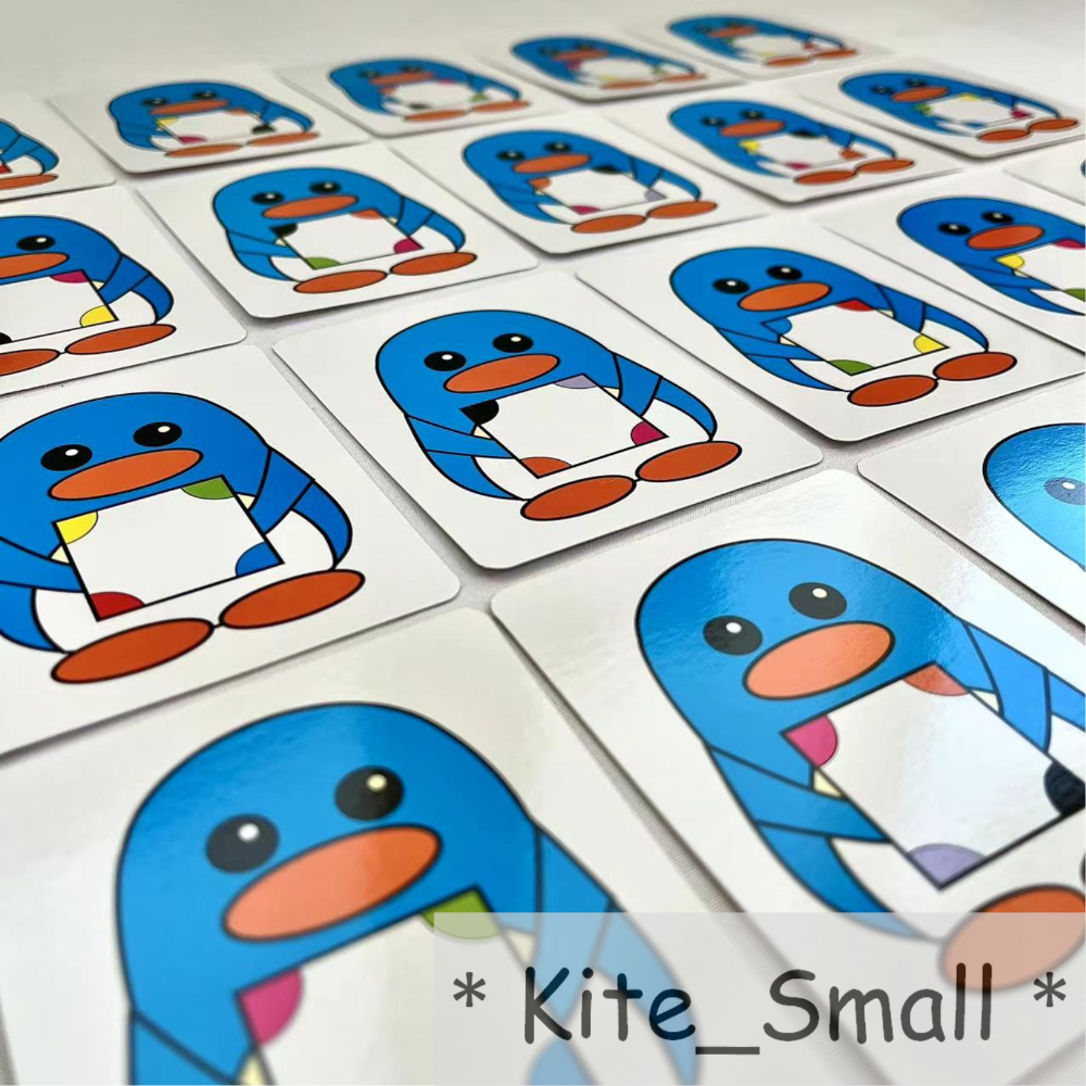 小風箏🪁｜現貨🔥企鵝找顏色 趣味企鵝尋色記 顏色配對 顏色認知 益智玩具 兒童桌遊-細節圖2