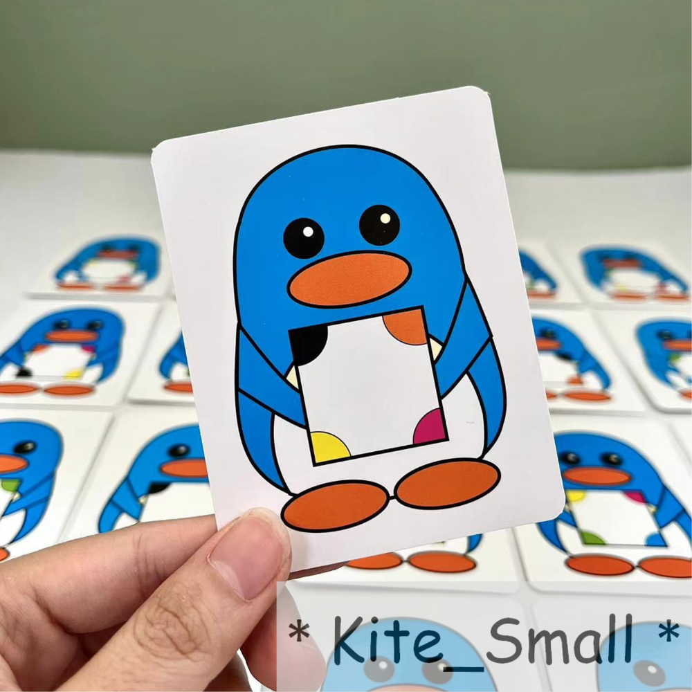 小風箏🪁｜現貨🔥企鵝找顏色 趣味企鵝尋色記 顏色配對 顏色認知 益智玩具 兒童桌遊-細節圖3