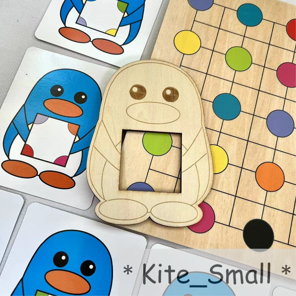 小風箏🪁｜現貨🔥企鵝找顏色 趣味企鵝尋色記 顏色配對 顏色認知 益智玩具 兒童桌遊-細節圖6