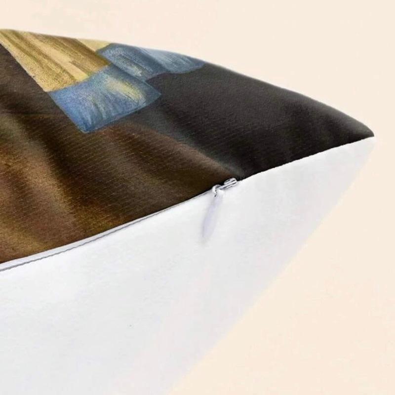 人像插畫抱枕(不附帶枕頭芯)1入組 午睡抱枕 沙發抱枕 枕頭套 方形抱枕 靠背枕-細節圖3