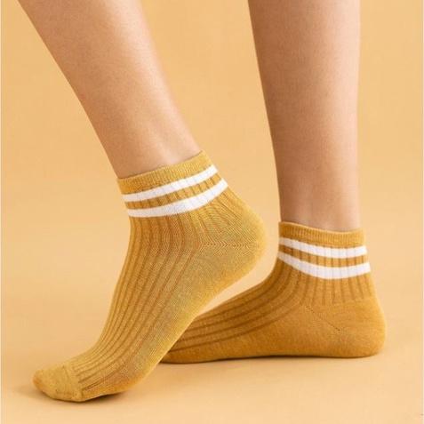 (超值10雙組)條紋船襪 基本款短襪 女襪 包色10雙組-細節圖5