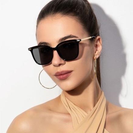 玳瑁色豹紋色框架太陽眼鏡 時尚百搭墨鏡-細節圖2