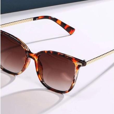 玳瑁色豹紋色框架太陽眼鏡 時尚百搭墨鏡-細節圖8