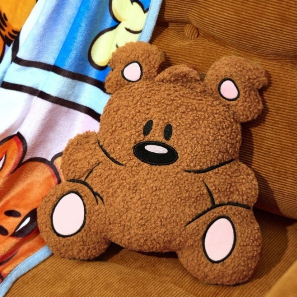 正版聯名 GARFIELD加菲貓 可愛卡通毛絨抱枕 靠墊-規格圖6