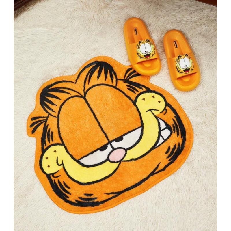 正版聯名 GARFIELD加菲貓 可愛卡通全身圖案毛絨地毯 地墊-細節圖6