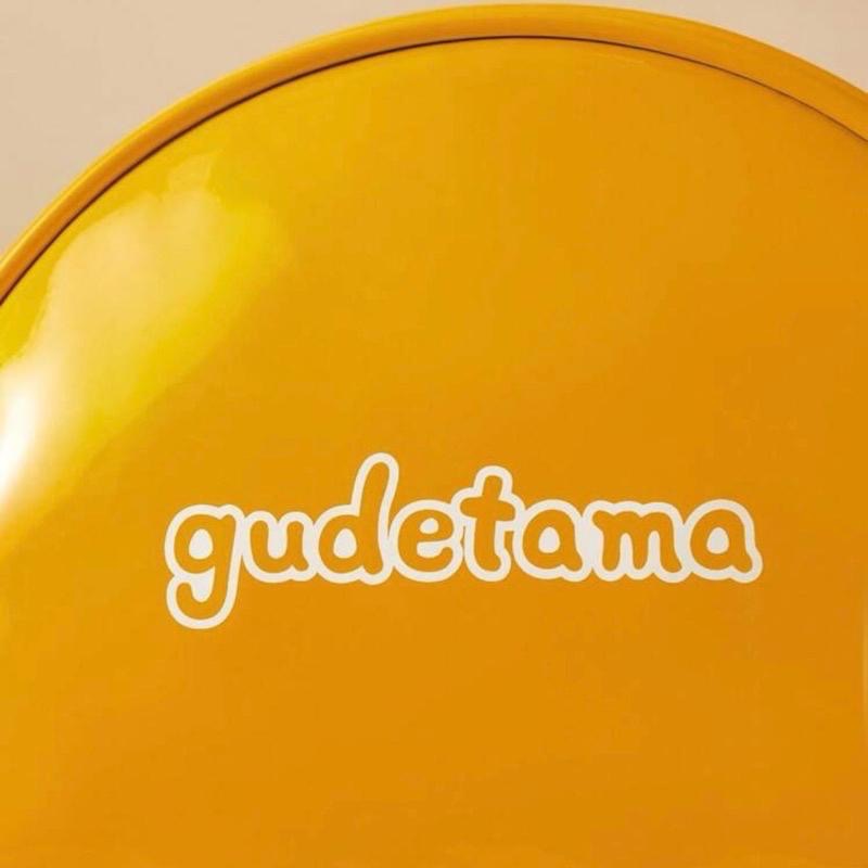 正版聯名 蛋黃哥 Gudetama 黃色卡通圖案透明化妝包 化妝工具-細節圖5