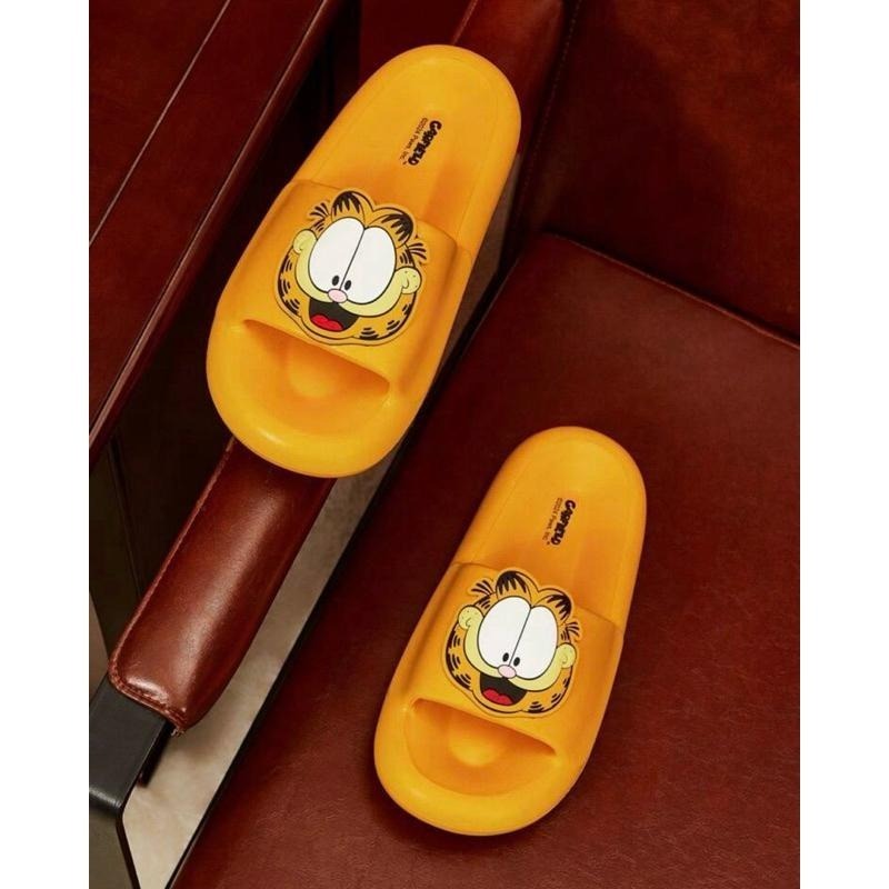 正版聯名 GARFIELD加菲貓 卡通圖案家居拖鞋 室內拖鞋-細節圖3