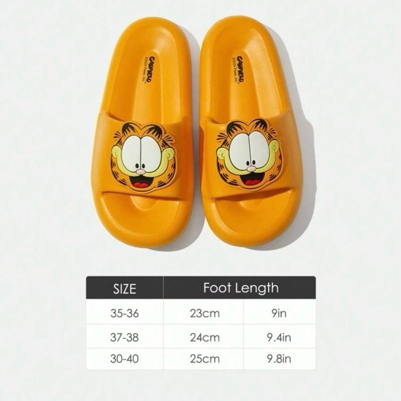 正版聯名 GARFIELD加菲貓 卡通圖案家居拖鞋 室內拖鞋-細節圖8
