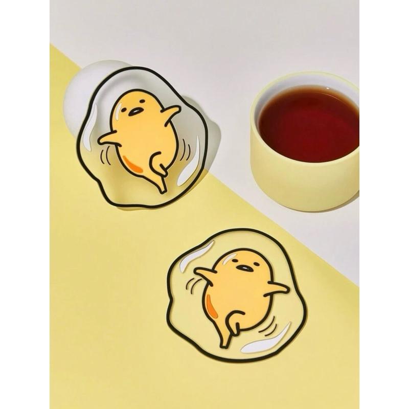 正版聯名 蛋黃哥Gudetama 可愛趣味杯墊 餐墊1入-細節圖3