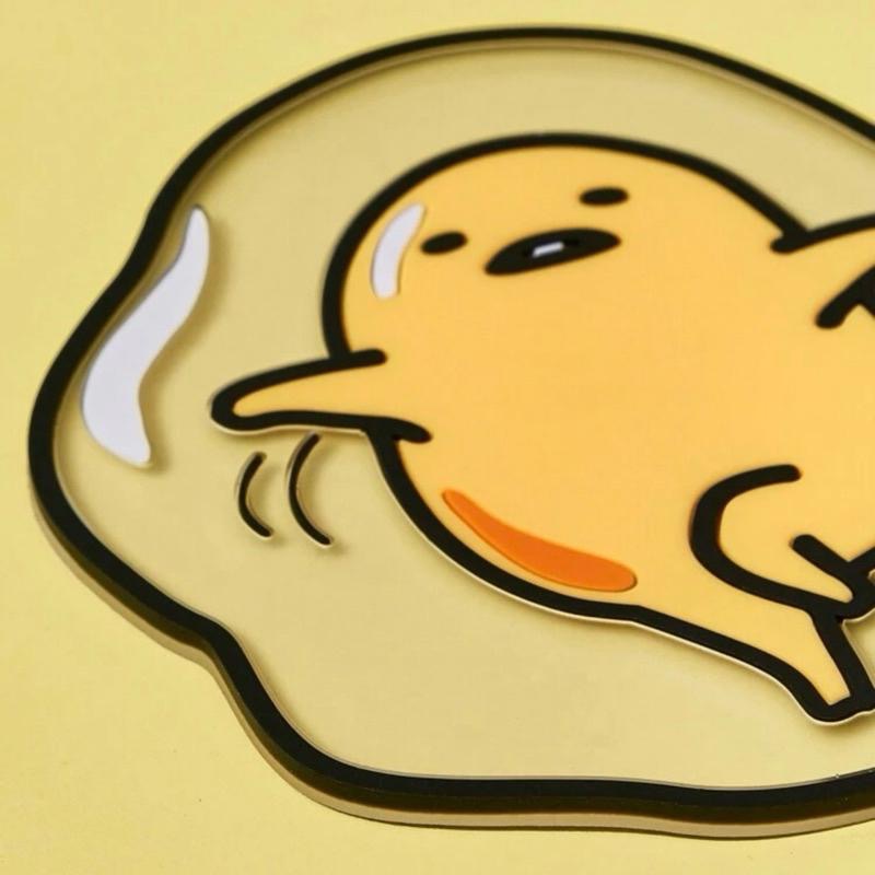 正版聯名 蛋黃哥Gudetama 可愛趣味杯墊 餐墊1入-細節圖5