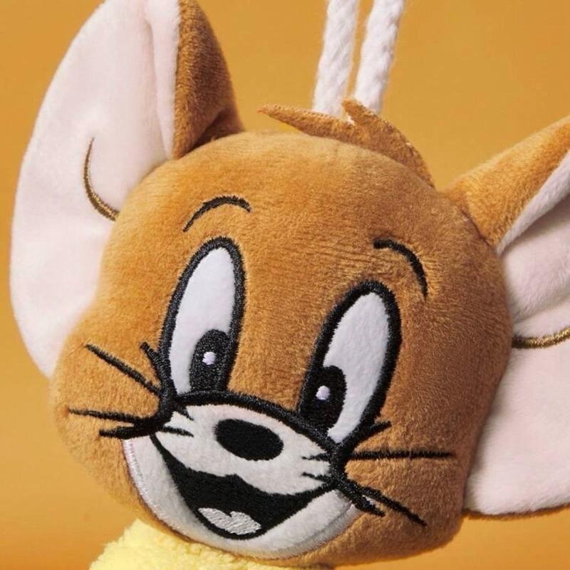 正版聯名 TOM & JERRY湯姆貓和傑利鼠2 件組3D 卡通掛式擦手巾 毛巾-細節圖6