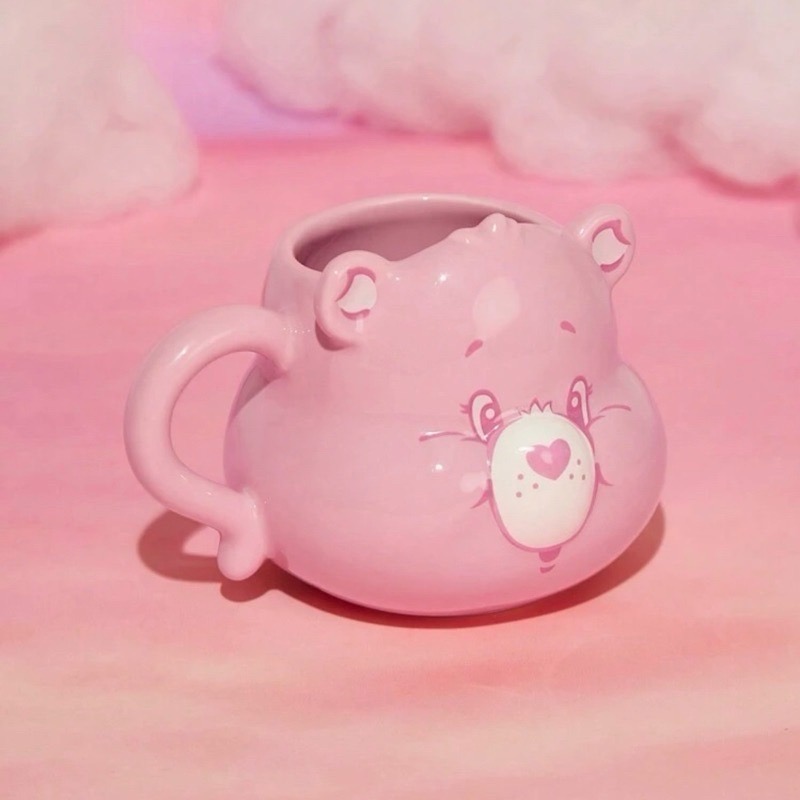 正版聯名 彩虹熊Care Bears 卡通熊圖案陶瓷杯 馬克杯 水杯杯蓋 杯墊-規格圖8