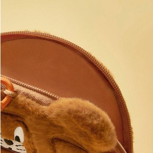 正版聯名 TOM&JERRY湯姆貓和傑利鼠 85周年 造型絨毛萬用包吊飾零錢包-細節圖7