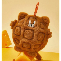 正版聯名 TOM&amp;JERRY湯姆貓和傑利鼠 85周年 造型絨毛萬用包吊飾零錢包