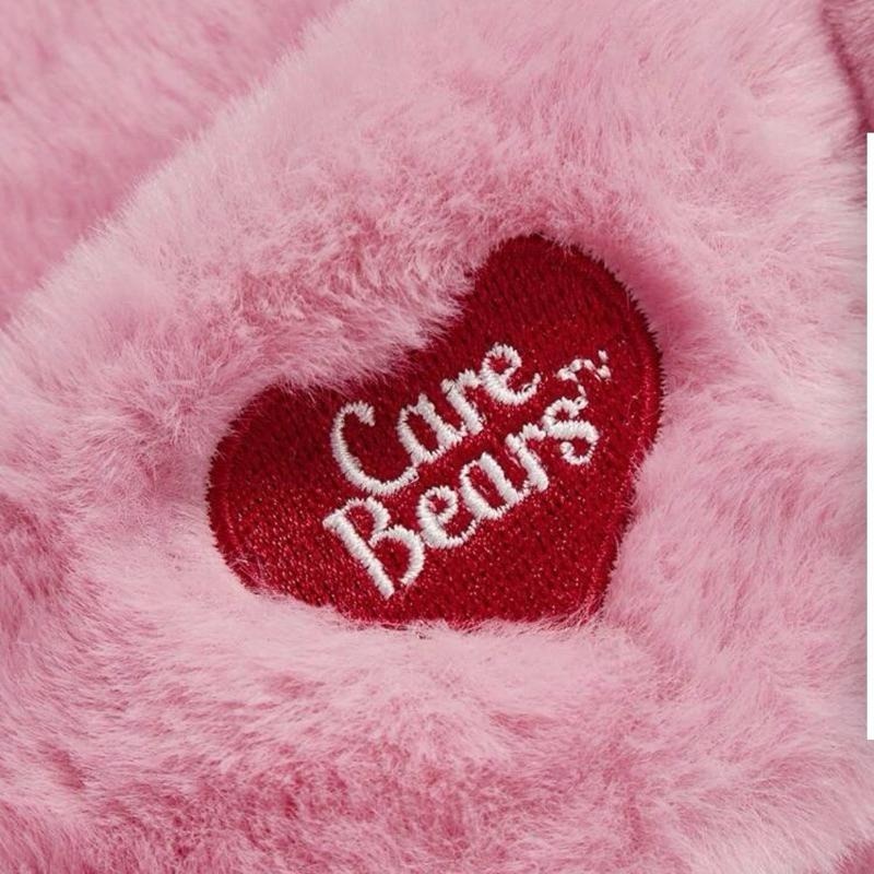 正版聯名 彩虹熊Care Bears 女生款毛絨3D可愛彩虹熊與星星裝飾室內拖鞋 室內拖-細節圖6