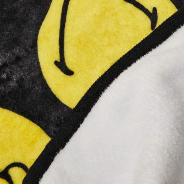 正版聯名 SmileyWorld®趣味卡通表情微笑印花毛毯 被子-細節圖4