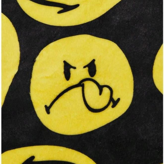 正版聯名 SmileyWorld®趣味卡通表情微笑印花毛毯 被子-細節圖5