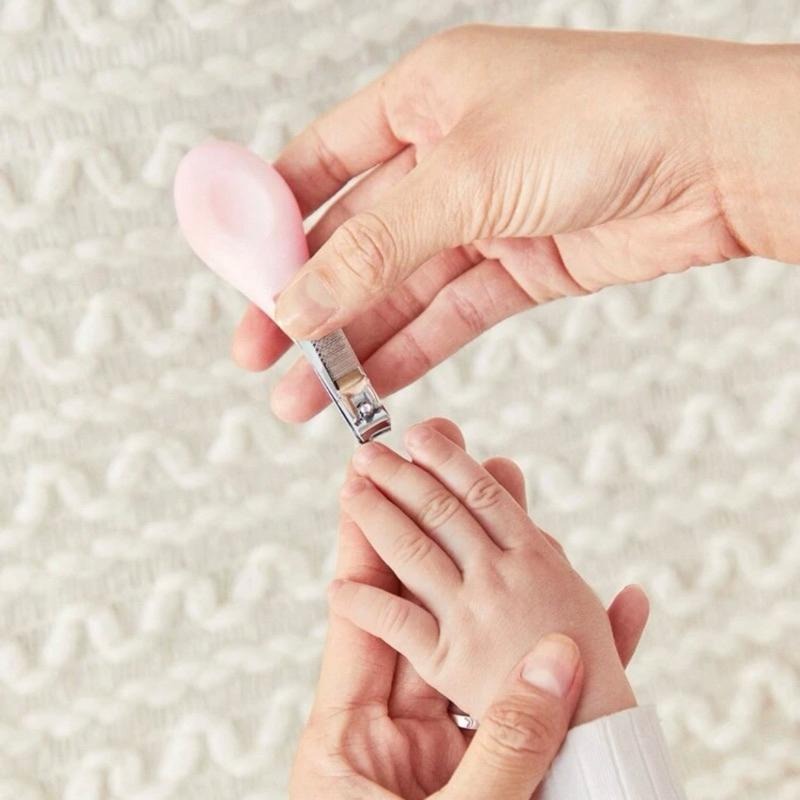 Cozy Pixies 7件組粉色寶寶指甲護理&寶寶頭髮刷梳子套裝組-細節圖5