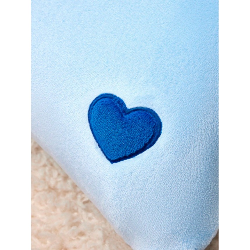 正版聯名 彩虹熊Care Bears 藍色毛絨抱枕（包含枕頭芯）沙發枕頭 靠墊-細節圖4