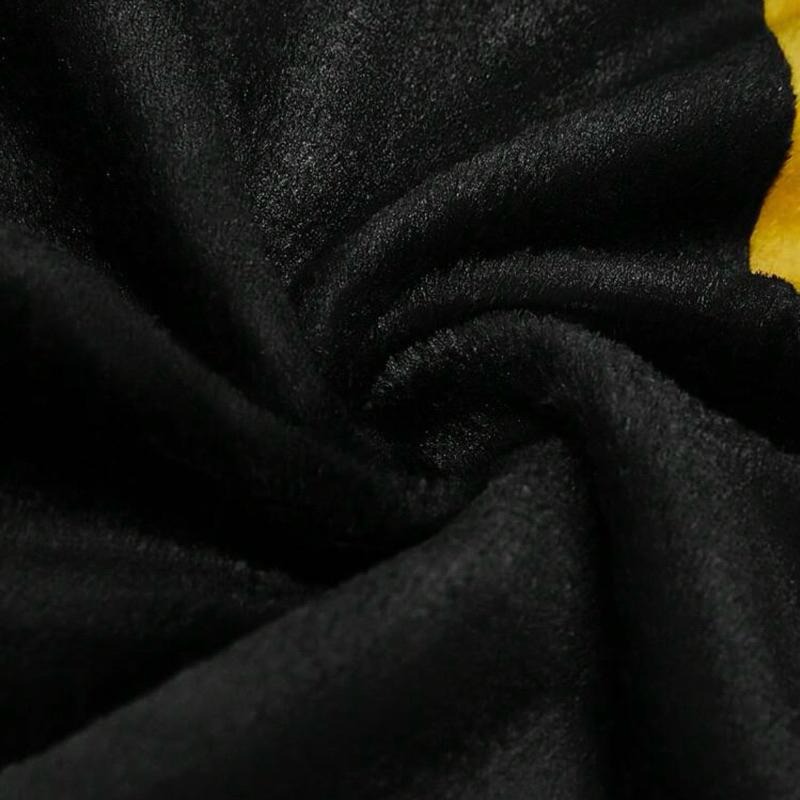 正版聯名 BATMAN蝙蝠俠 超級英雄卡通刺繡毛絨連帽可穿戴毛毯 毯子-細節圖5