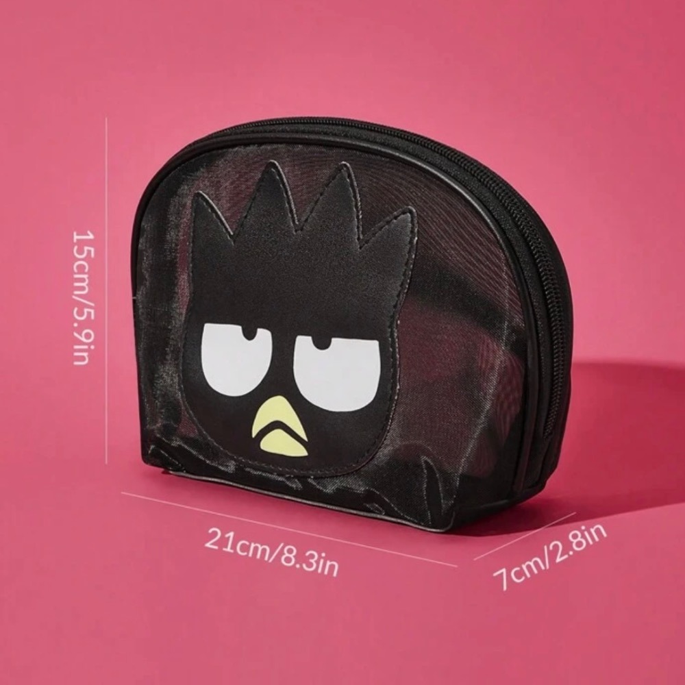 正版聯名 三麗鷗庫洛米 大耳狗 布丁狗 酷企鵝 雙子星 HELLO KITTY 多款可愛化妝包 彩妝收納包 彩妝手提包-規格圖9