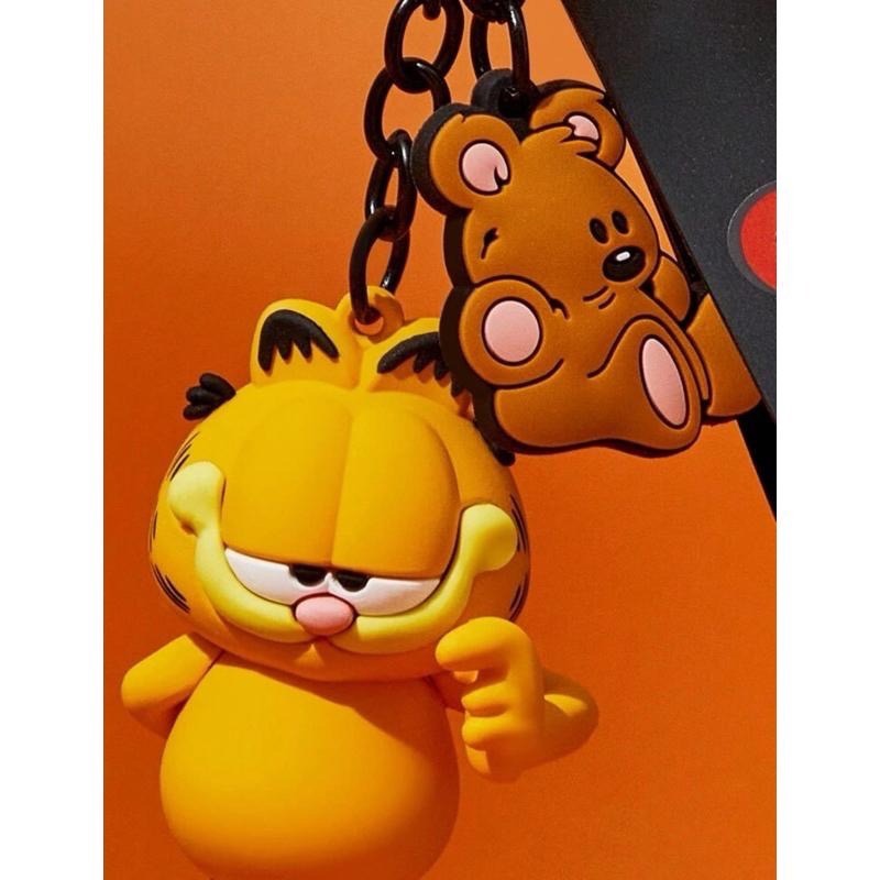 正版聯名 GARFIELD加菲貓 卡通圖案鑰匙圈 鑰匙扣 包包吊飾-細節圖6