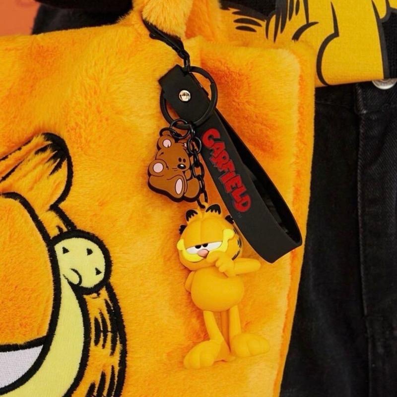 正版聯名 GARFIELD加菲貓 卡通圖案鑰匙圈 鑰匙扣 包包吊飾-細節圖7
