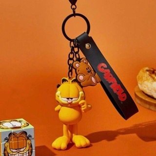 正版聯名 GARFIELD加菲貓 卡通圖案鑰匙圈 鑰匙扣 包包吊飾-規格圖8
