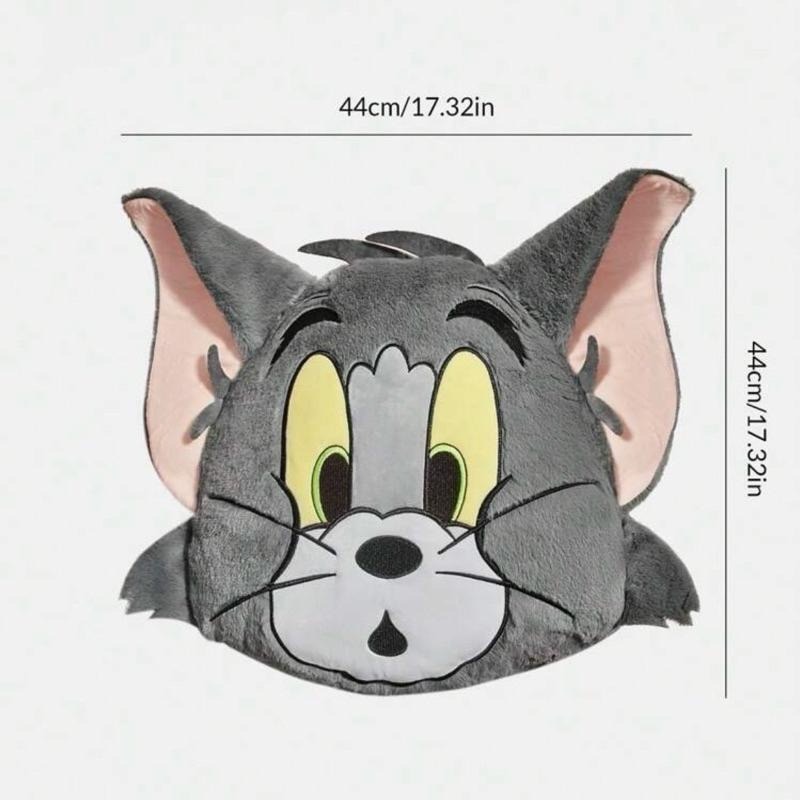 正版聯名 TOM&JERRY湯姆貓和傑利鼠 85周年 絨毛抱枕靠墊 枕頭-細節圖7
