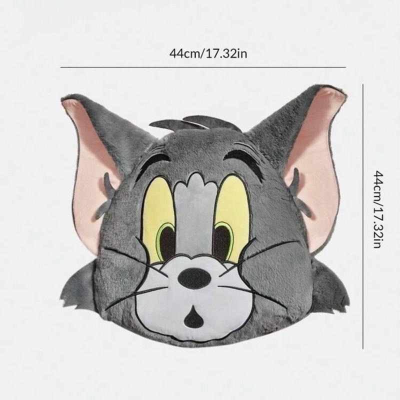 正版聯名 TOM&JERRY湯姆貓和傑利鼠 85周年 絨毛抱枕靠墊 枕頭-細節圖7