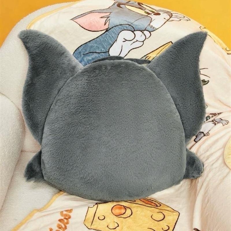 正版聯名 TOM&JERRY湯姆貓和傑利鼠 85周年 絨毛抱枕靠墊 枕頭-細節圖4