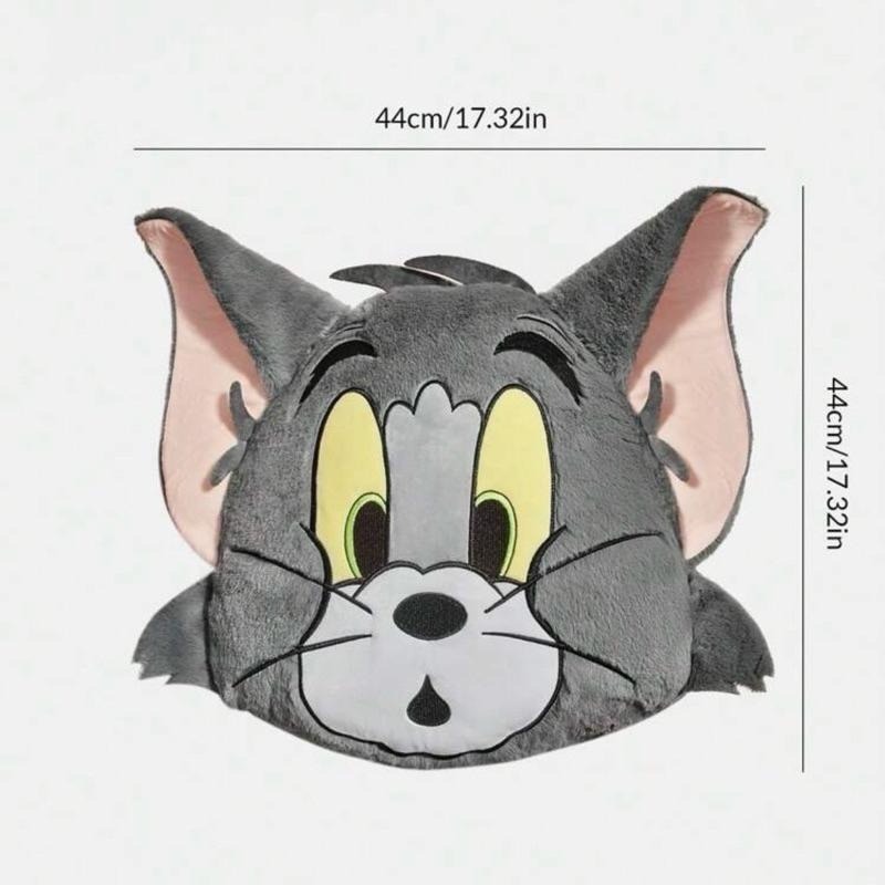 正版聯名 TOM&JERRY湯姆貓和傑利鼠 85周年 絨毛抱枕靠墊 枕頭-細節圖7
