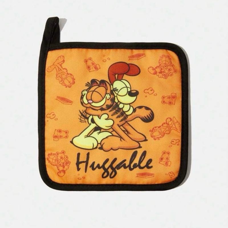 正版聯名 GARFIELD加菲貓 隔熱墊 耐熱手套 隔熱手套 耐熱墊 餐墊 烤箱手套 廚房用手套-細節圖9