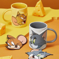 正版聯名 TOM&amp;JERRY湯姆貓和傑利鼠 85週年 陶瓷3D造型圖案馬克杯