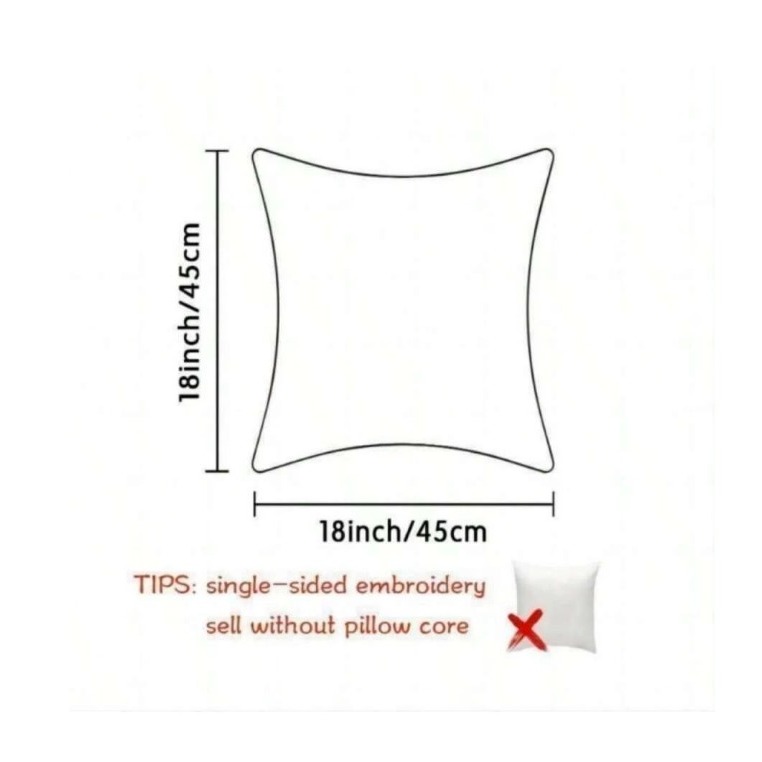 條紋雪尼爾布料刺繡裝飾枕套(不附帶枕頭芯)1入組 現代簡約風抱枕枕套 方形抱枕 靠背枕 沙發抱枕-細節圖2