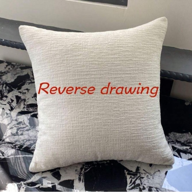 條紋雪尼爾布料刺繡裝飾枕套(不附帶枕頭芯)1入組 現代簡約風抱枕枕套 方形抱枕 靠背枕 沙發抱枕-細節圖9