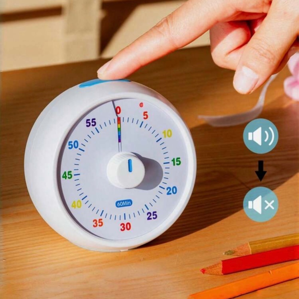 Conchstar60分鐘可視化計時器 兒童自律定時器 倒數計時器 學習提醒時鐘 時間管理器-細節圖9